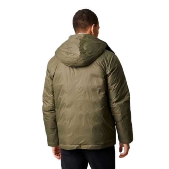 Hudson North Men's Olive Green Down Winter Hooded Puffer Parka  Coat Sz Medium - Picture 2 of 15